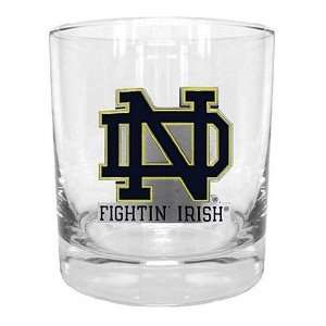  Notre Dame Fightin Irish NCAA Rocks Glass: Sports 