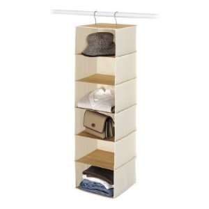   6276 94 W Bamboo and Canvas Storage Accessory Shelves