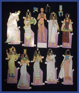RARE Tom Tierney EGYPTIAN Goddess CLEOPATRA ISIS Cut PAPER DOLL 
