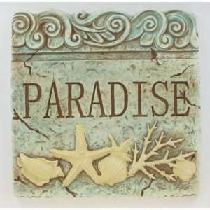   Shell Wall Art Paradise Welcome Good Life Plaque Set