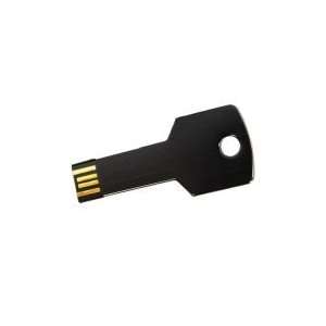  1GB Metal Key Shaped USB Flash Drive Black Electronics