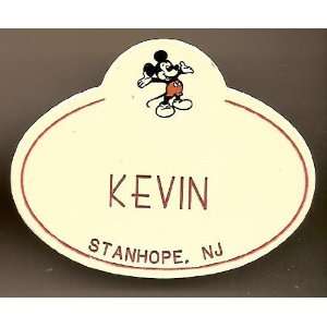  Walt Disney World Kevin Name Tag 