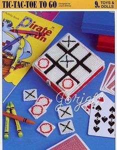 Tic Tac Toe To Go, Annies plastic canvas pattern  