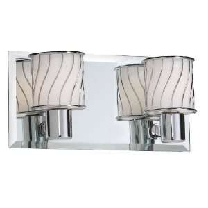  Dainolite V010 2W PC 2 Light Vanity with Frosted Glass 