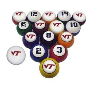  Virginia Tech Hokies Billiard Balls: Sports & Outdoors