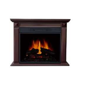   Electric Fireplace With Chestnut Paper Veneer Mantle: Home & Kitchen