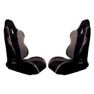  H Sport Seats Viper   Black/Grey (Sold as a Pair 