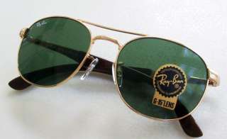 RAY BAN AVIATOR Sunglasses RB 3424 001 Green Gold Crystal 55mm NEW 