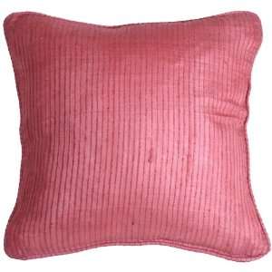  Pillow Decor   Ribbed Silk Raspberry 17x17 Throw Pillow 