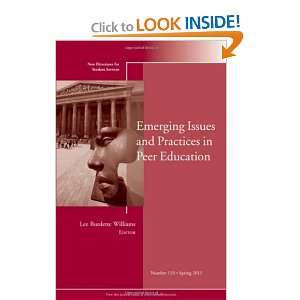  Emerging Issues and Practices in Peer Education New 