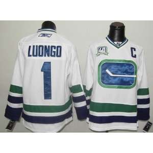Roberto Luongo Jersey Vancouver Canucks #1 Third White Jersey Hockey 