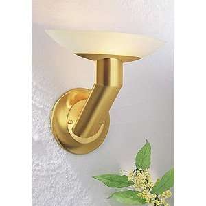   Wall Sconce Brushed Brass with Champagne Glass: Home Improvement