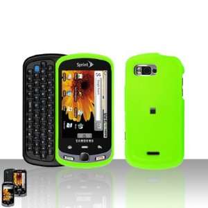  Lime Green Rubber Texture Samsung Moment M900 Snap on Cell 