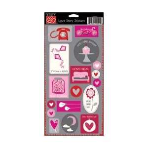  Bazzill Basics Paper Love Story Cardstock Stickers 4.75 