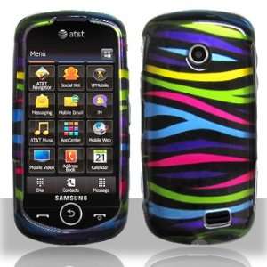   Cell Phone Rainbow Zebra Protective Case Faceplate Cover: Cell Phones