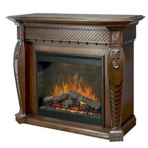   Walnut SEP Vienna 32 Trimless Electric Fireplace with Burnished Wal