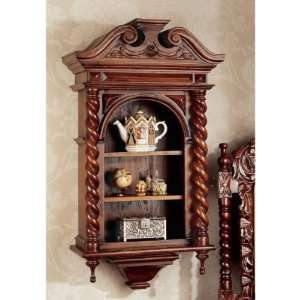   Antique Replica HandCarved Curio Cabinet 