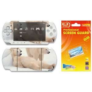  Combo Deal: Sony PSP 3000 Slim Decal Skin Sticker plus Screen 