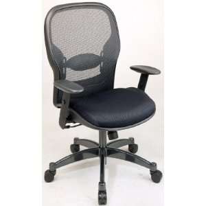  Office Star Mesh Back Office Chair with Fabric Seat: Home 