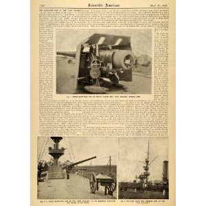 1898 Article Scientific Ship New Orleans Rapid Fire Gun   Original 