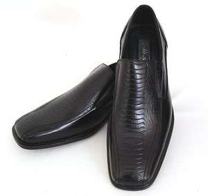 Mens Leather Slip On Loafers Dress Shoes Ostrich Crocodile Gator Free 