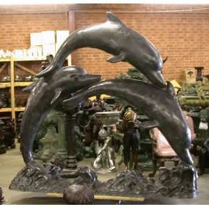  Metropolitan Galleries SRB991855 3 Dolphins Bronze: Home 