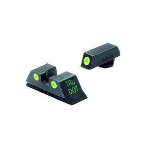  Tru Dot Fixed Sights, Glock 10mm & .45 Caliber, Green Dots 