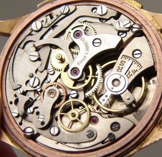BAUME & MERCIER Geneve vintage chronograph, 18K solid gold, Landeron 