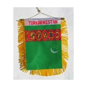 Turkmenistan   Window Hanging Flag Automotive