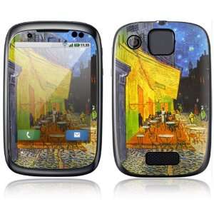 Cafe at Night Design Protective Skin Decal Sticker for Motorola Spice 