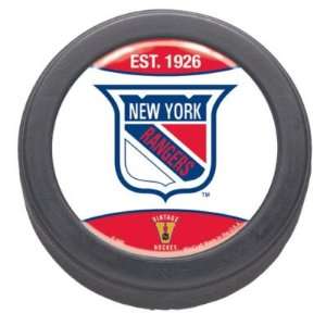  NEW YORK RANGERS OFFICIAL HOCKEY PUCK: Sports & Outdoors