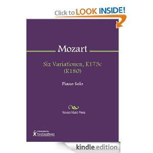Six Variationen, K173c (K180) Sheet Music Wolfgang Amadeus Mozart 