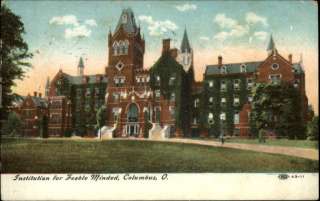 COLUMBUS OH Institution for the Feeble Minded c1910 Postcard  