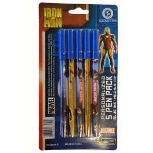    Iron Man Ball Point Pen   Iron Man 5 Pack Pen Toys & Games