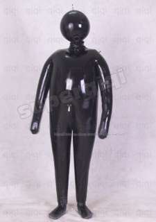   Rubber 0.8mm Inflatable Catsuit mask suit heavy ball hood thick deluxe