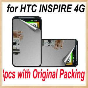 3PC Fashion Mirror LCD Screen Protector Guard Film Case Cover For HTC 