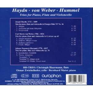  Trios for Piano, Flute & Violincello Haydn, Weber, Hummel 