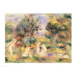 The Bathers   Poster by Pierre Auguste Renoir (24x18 