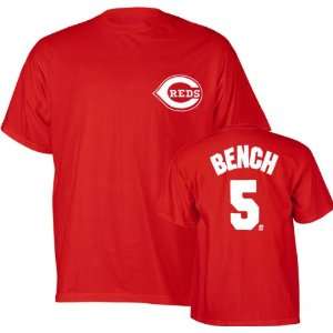  Johnny Bench Reds MLB Prostyle Player T Shirt Sports 