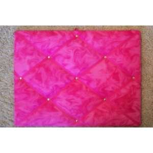  Pink Swirl with Shocking Pink Ribbon French/memo Board 