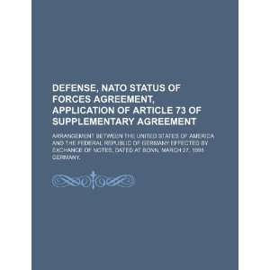  Defense, NATO Status of Forces Agreement, application of 