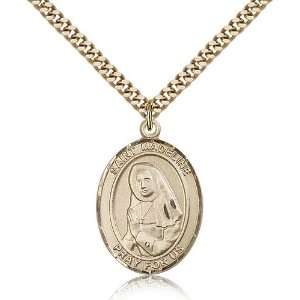  Gold Filled St. Saint Madeline Sophie Barat Medal Pendant 