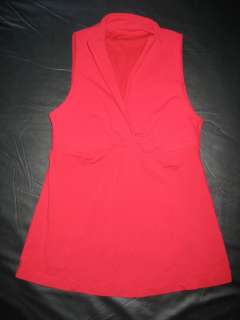 Womens Red LULULEMON Athletic Workout/Gym/YOGA TANK TOP Size 10 