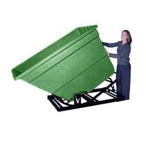  Green Plastic Self Dumping Forklift Hopper 2.2 Cu Yd 