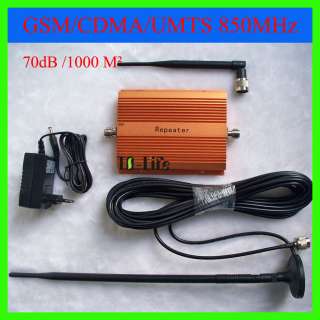   UMTS 850MHz Repeater Booster Cell Phone Signal Repeater 1000M² 70dB