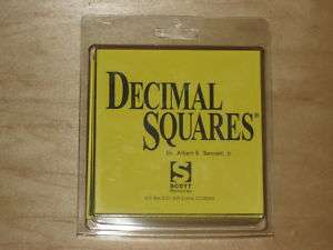 Decimal Squares Flash Cards Math Practice 3rd 9th Grade  