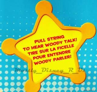 DISNEY STORE PULL STRING TOY STORY WOODY Talking Doll  