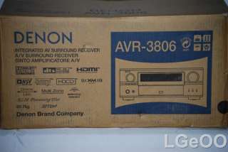 Denon AVR 3806 7 channel home theater receiver (Black) 0081757506786 
