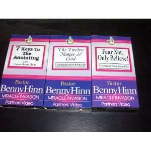  3 VHS Set: Pastor Benny Hinn Miracle Invasion Partners 