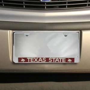  Texas State Bobcats Chrome License Plate Frame: Automotive